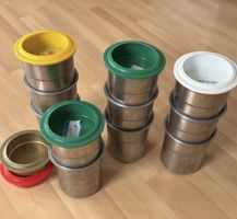 11 Pacojet Becher und 6 Deckel