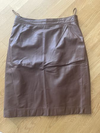 Rock RENZO Lederrock Grösse 40 EU Braun Vintage 🍂Schick🍂