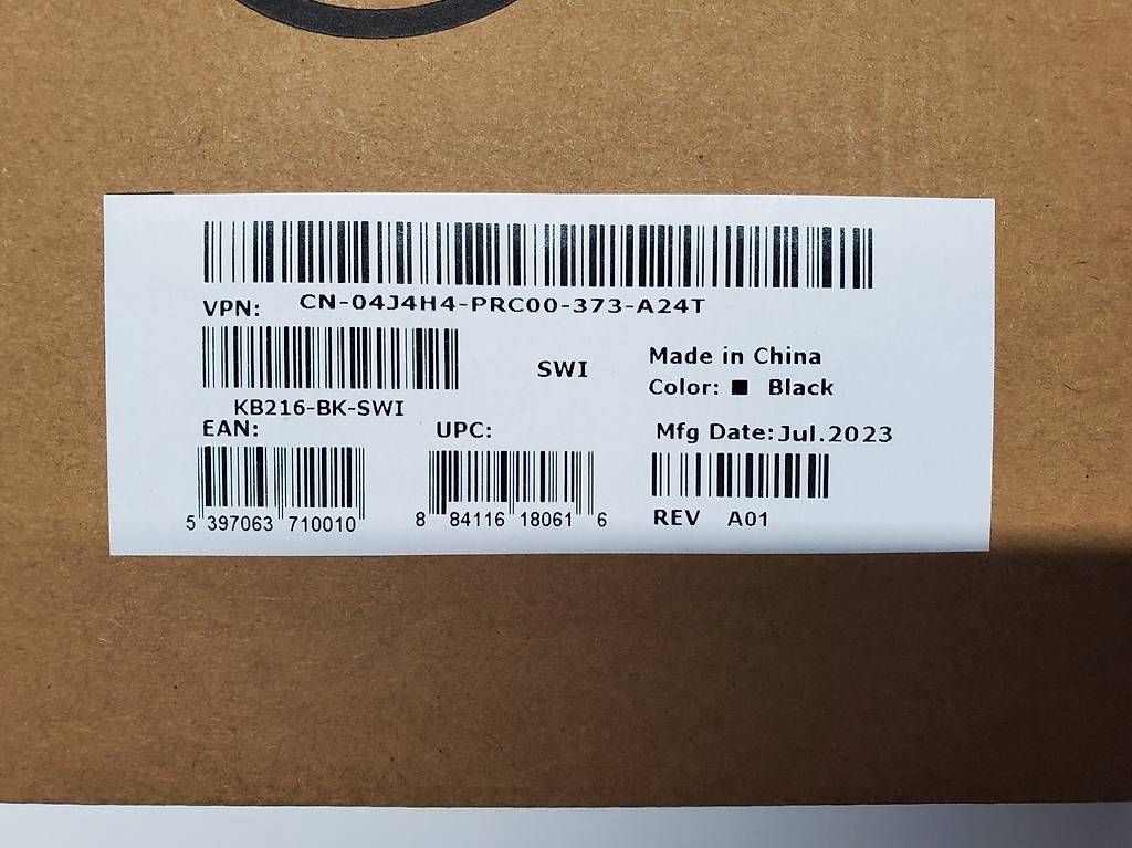 Tastaturen: TASTIERA DELL KB216 + MOUSE MS116 – Neu und originalverpackt aus Muralto von mal5392 2