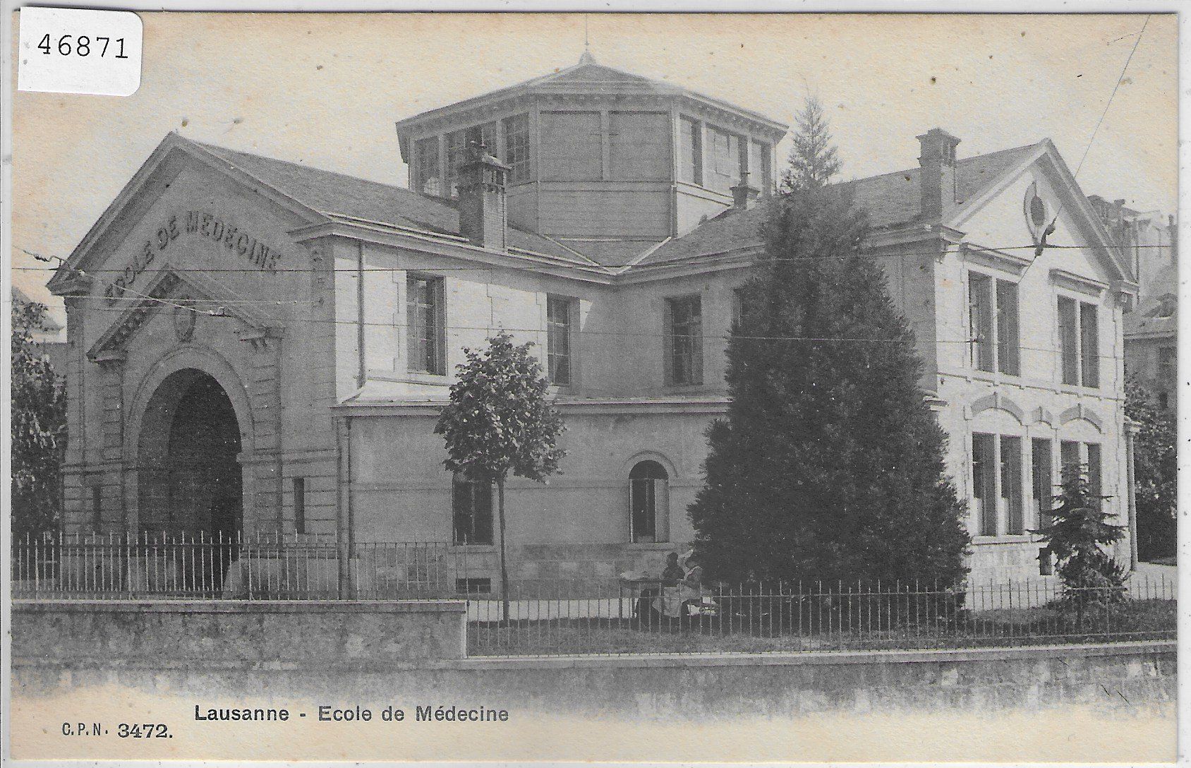 Cartoline postali: Lausanne - Ecole de Medecine – Usato da Ettingen venduto da Kartenplanet