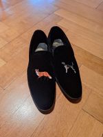 Bown of London Samt-Loafers, Fox & Hound Gr 47/48