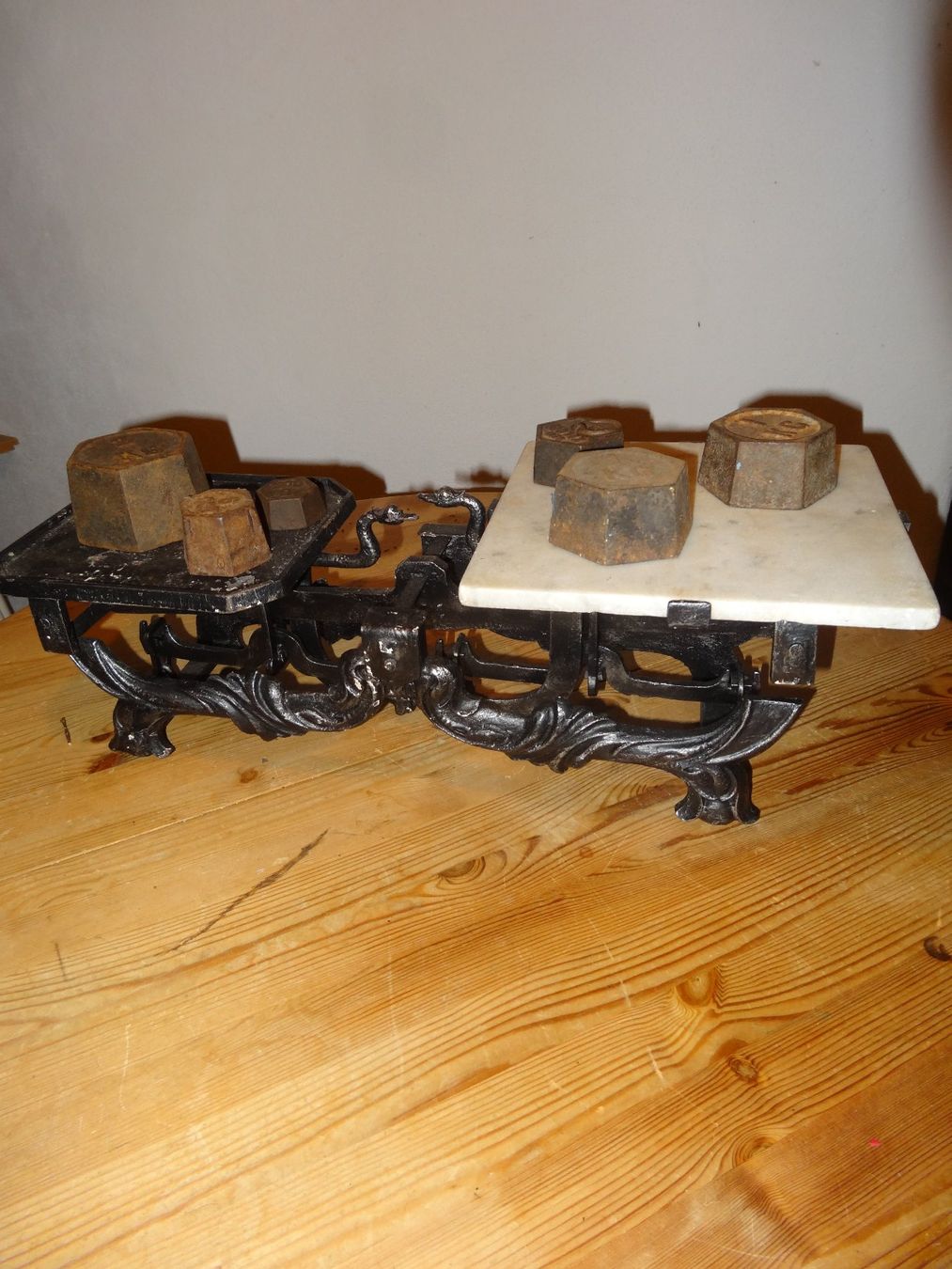 Bilance e pesi: balance antique avec poids – Usato da Rebeuvelier venduto da falcon58 2