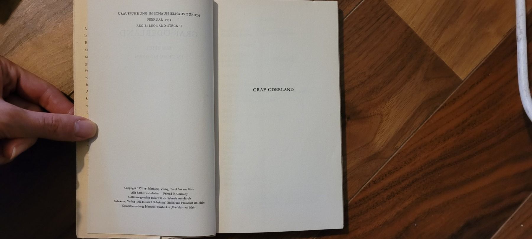 Libri: Max Frisch - Graf Öderland – Usato da Winterthur venduto da furrerlu 2