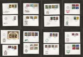 16 FDC Liechtenstein 1980 bis 1982