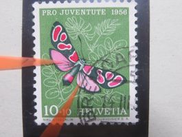 Abart Pro Juventute J 164.2.01 rote Flecken in Hinterflügeln