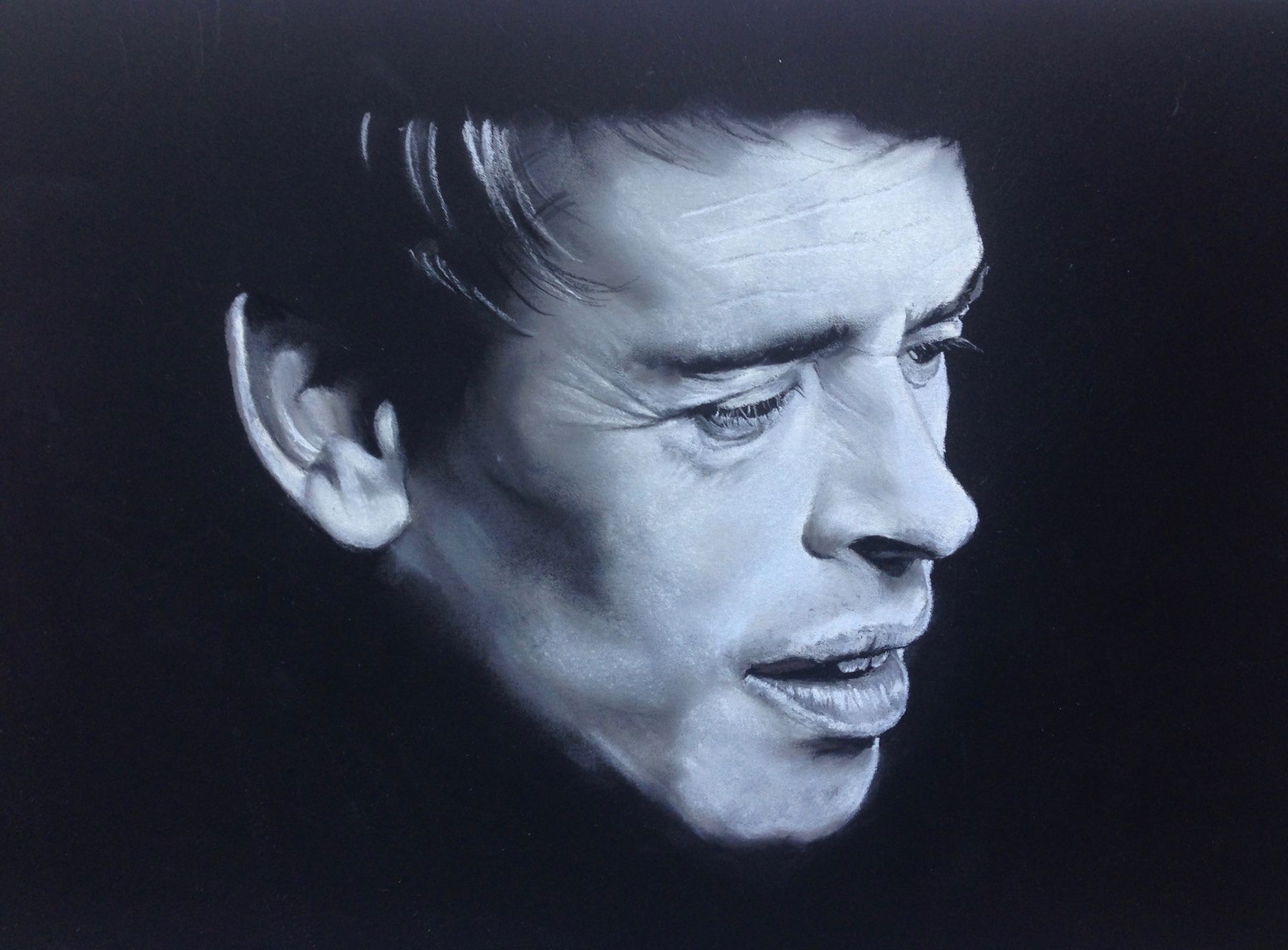 Tableaux: Portrait de Jacques Brel – Neuf (Voir description) à Courrendlin par Hersent