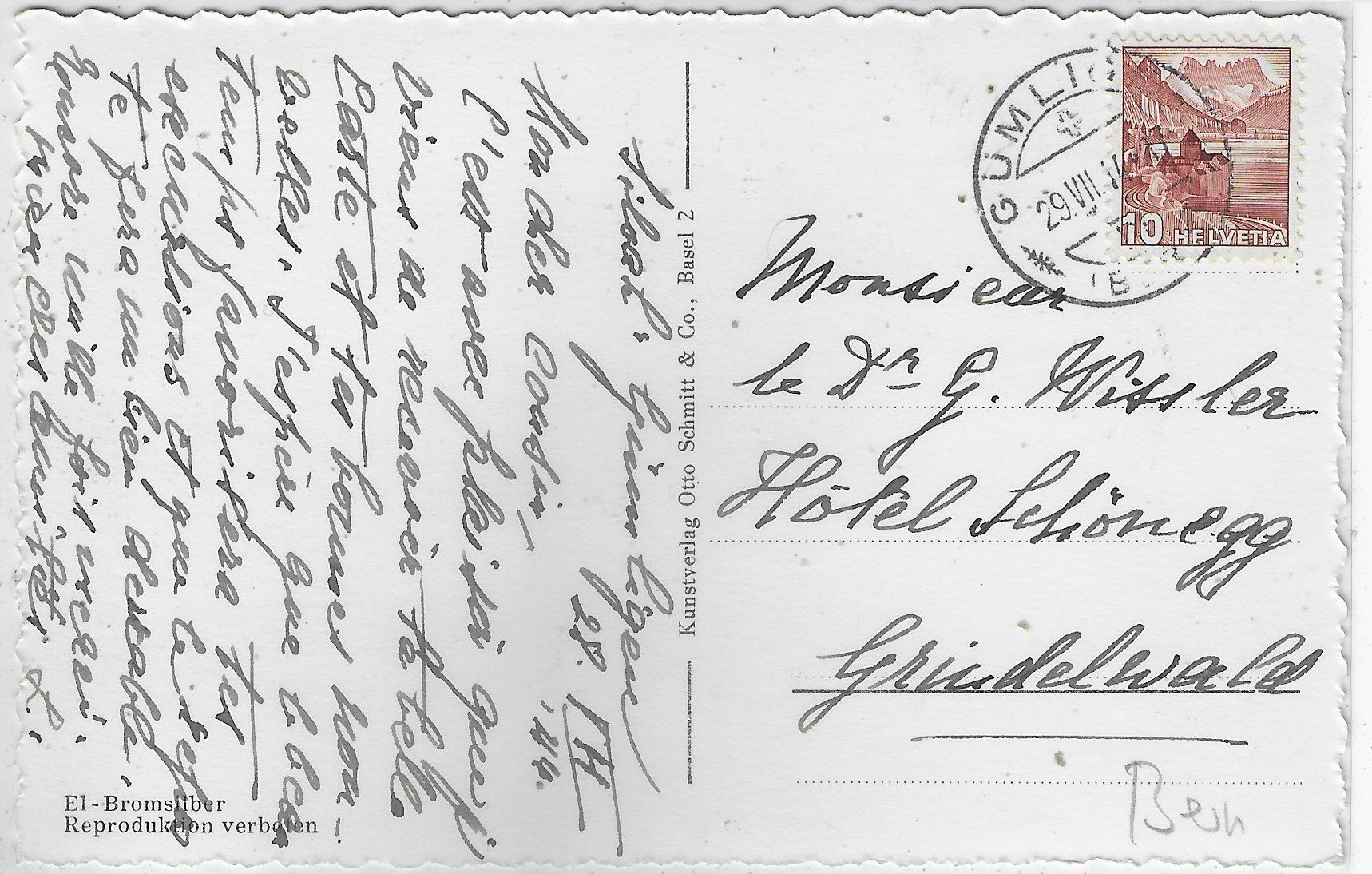 Cartoline postali: Gümligen - Hofgut – Usato da Ettingen venduto da Kartenplanet 1