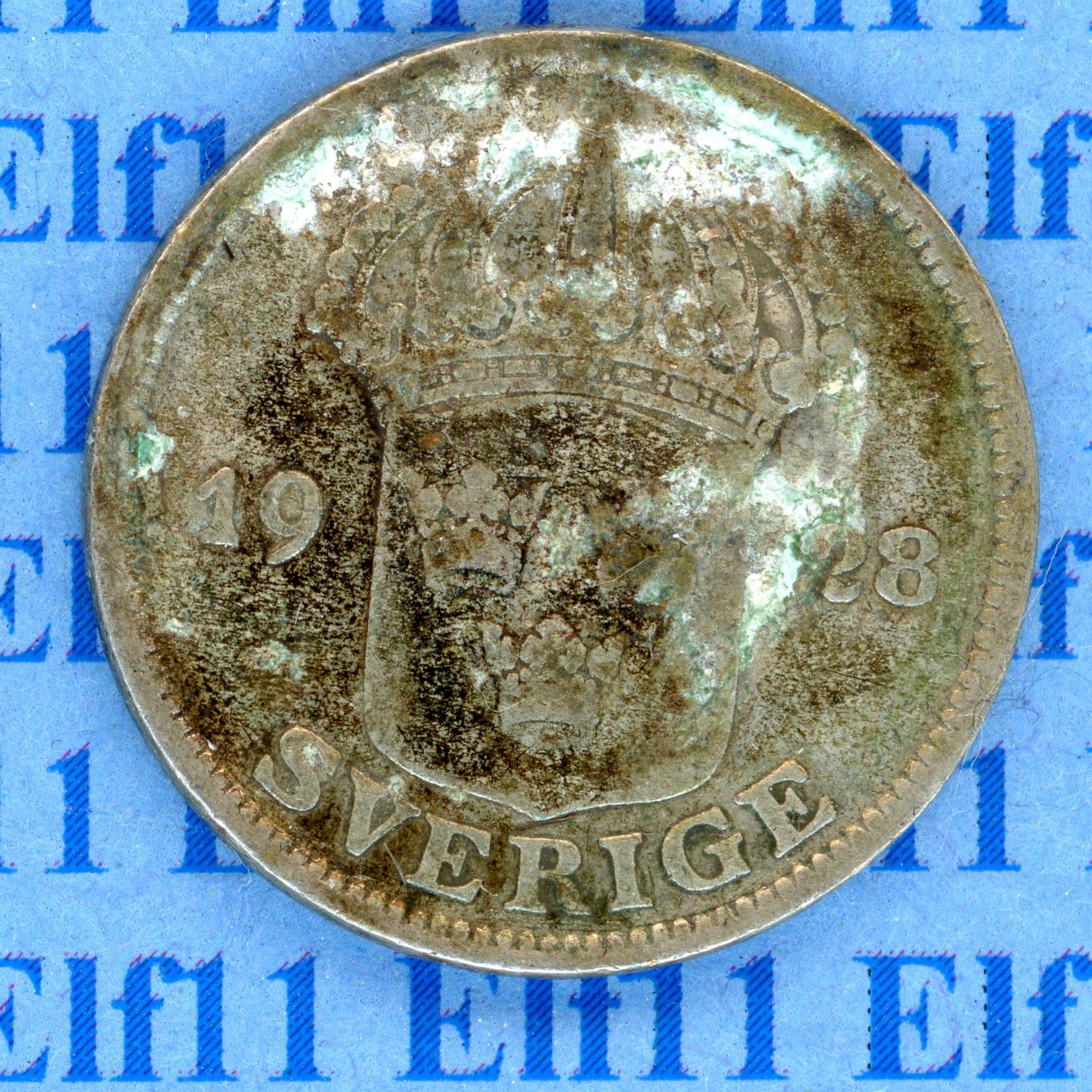 Tutti le monete: SEK___0.50 1928 -ss 50 Öre – Usato da Widnau venduto da Elf11