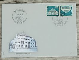 CL02 Enveloppe + Timbre Suisse 1970