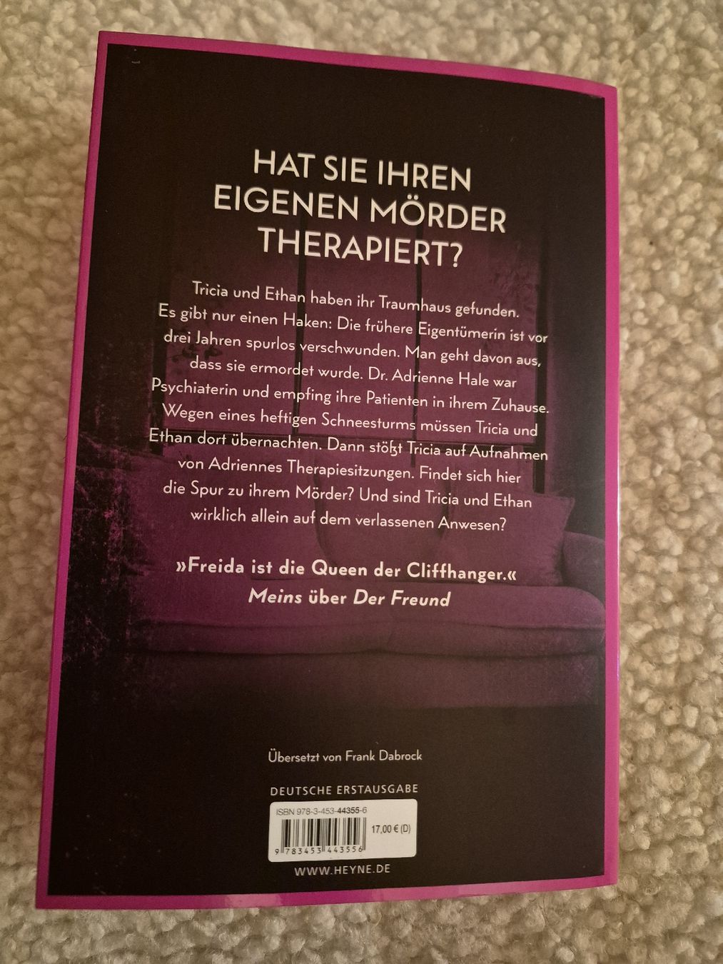 Libri: Die Psychiaterin von Freida McFadden – Usato da Lauterbrunnen venduto da MassimoNr.01 1