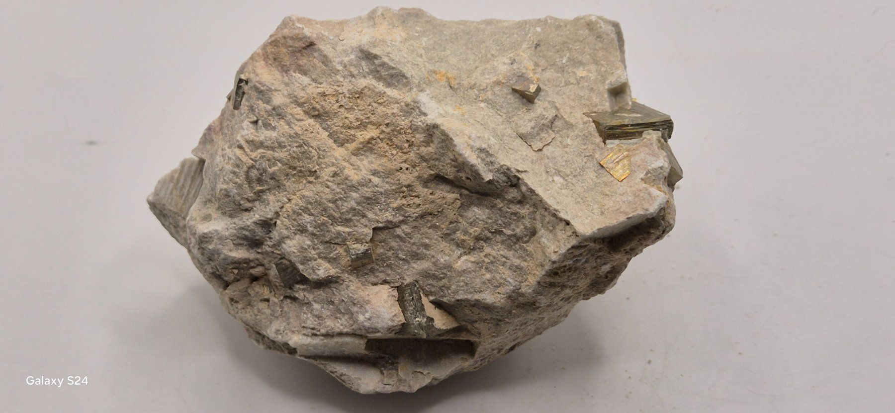 Minerali & Pietre curative: Pyrit in Matrix, Ambas Aquas, Spanien (398) – Nuovo e nell'imballaggio originale da Winterthur venduto da LukasMineralienOase 1