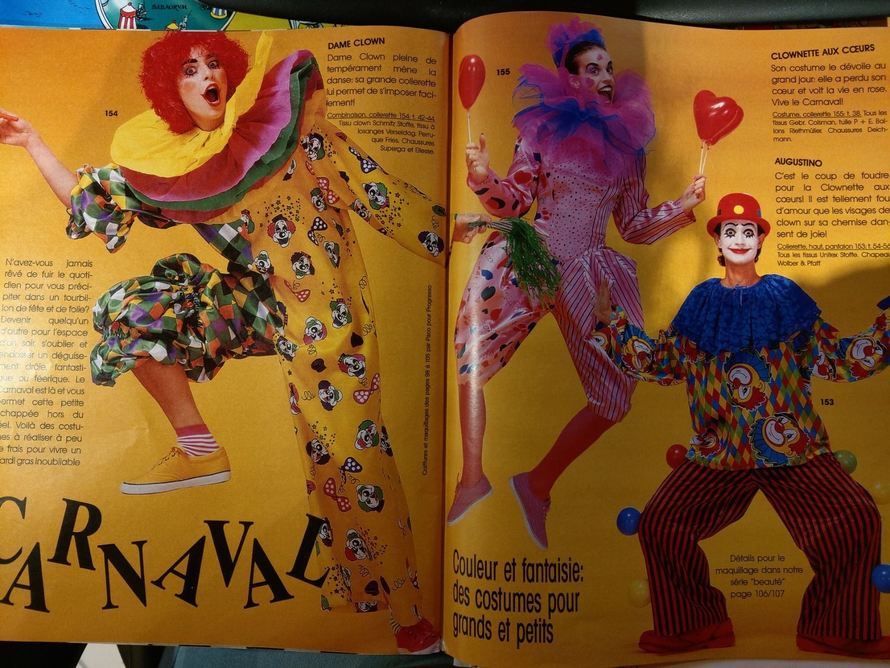 Schnittmuster: Burda costumes carnaval 1/91 (23) – Gebraucht aus Lausanne von tal_01 2