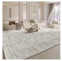 Tapis d'intérieur élégant avec motif fleuri gris - 160x230cm