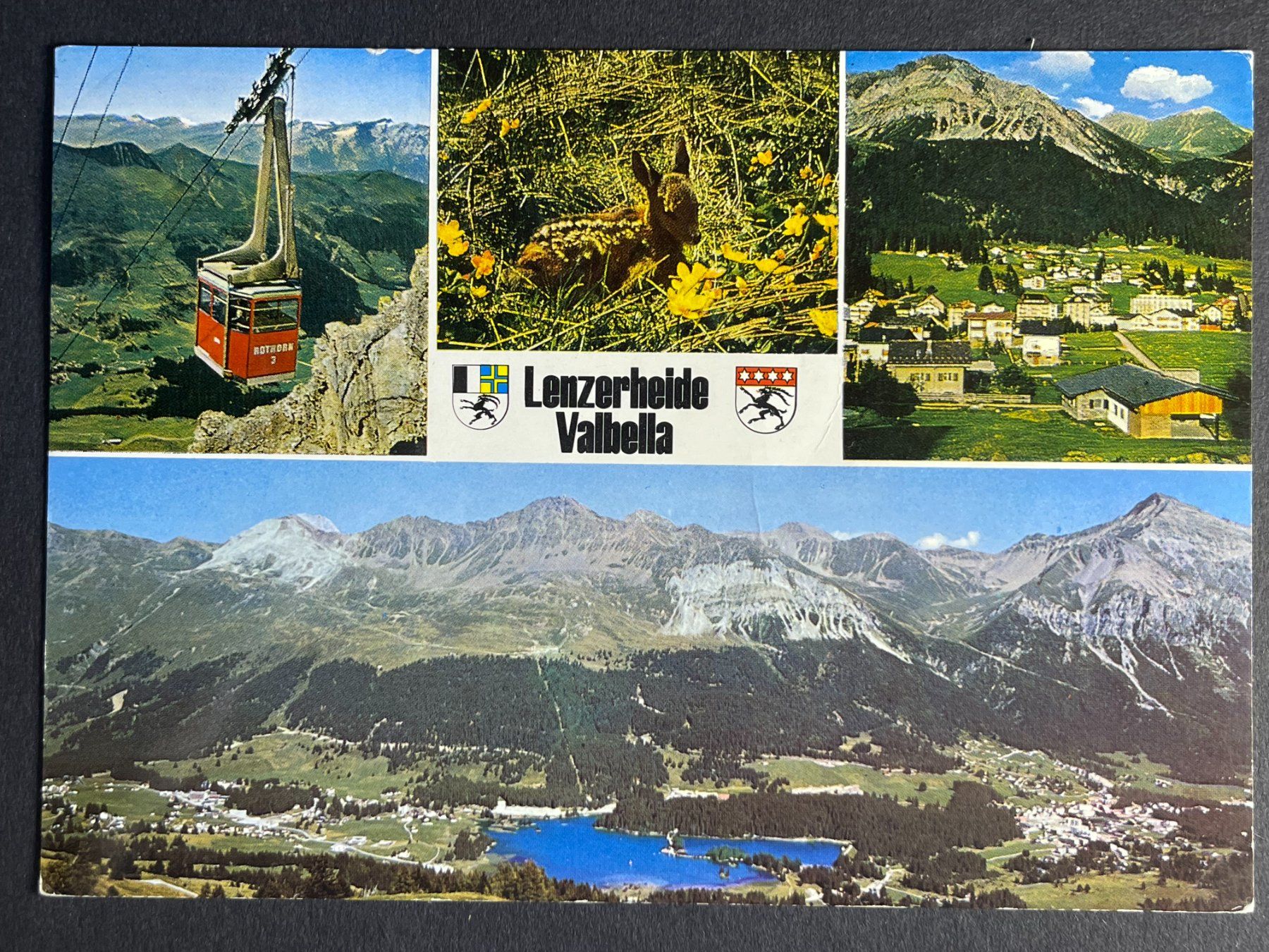 Cartoline postali: Lenzerheide - Valbella - mit Werbestempel - 1979 – Usato da Steg VS venduto da _vinci_