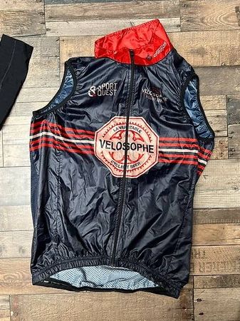 Maillot gilet coupe vent Velosophe deeps