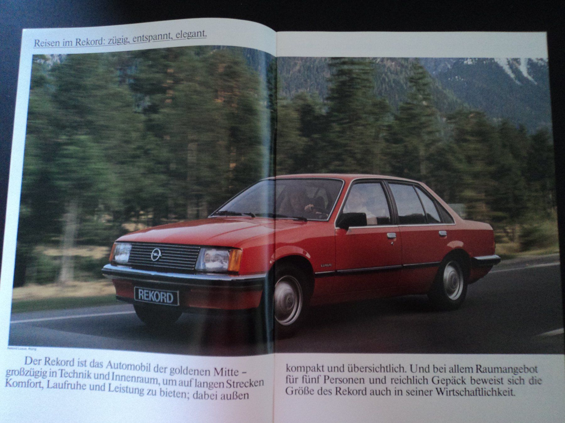 Opel Documenti: Prospekt Opel Rekord 1981 – Usato da Schwarzenburg venduto da modelCARama 2