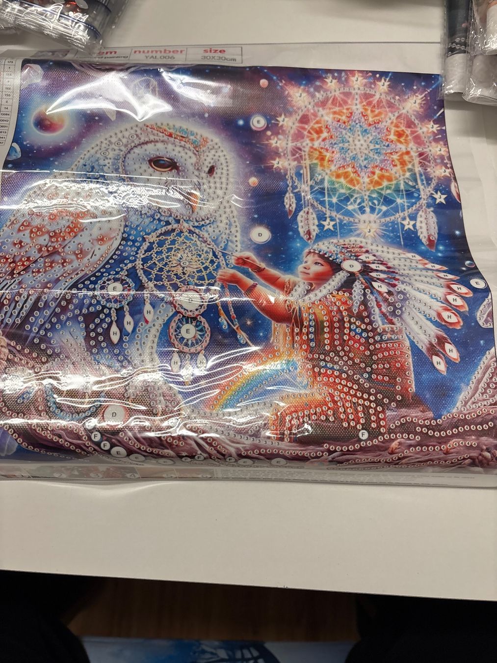 Bastelsets: Diamond Painting Bild Indianer – Neu (gemäss Beschreibung) aus Amriswil von SCHLOSSGEISTLI