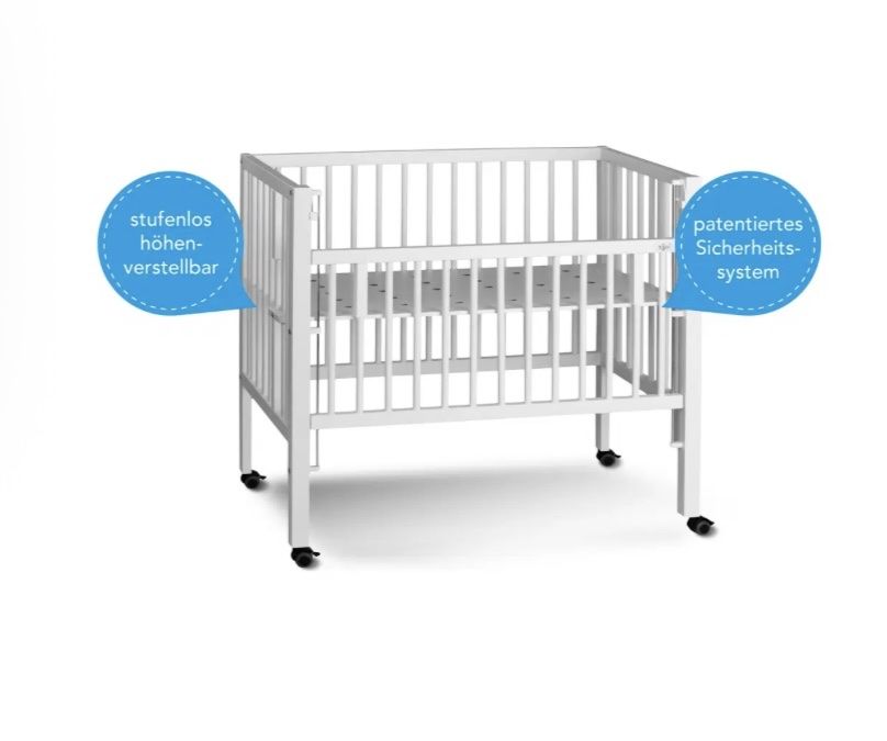 Culle: tiSsi Beistellbett Maxi Boxspring weiss – Usato da Kölliken venduto da Vivii01 2