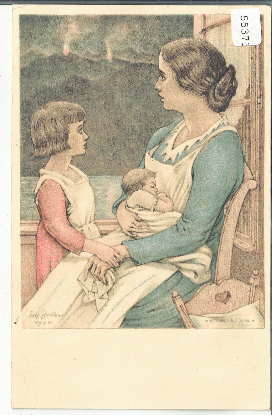 Tutti i francobolli: Bundesfeier 1924 - Mutter mit Kindern – Usato da Ettingen venduto da Kartenplanet