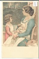 Bundesfeier 1924 - Mutter mit Kindern