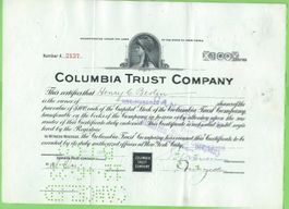 Columbia Trust Company, 1916