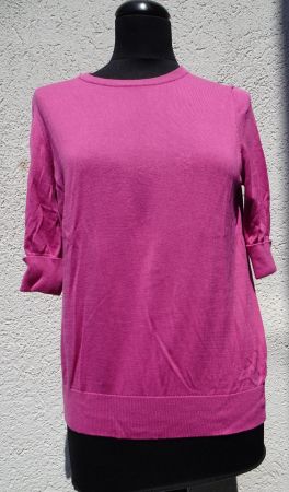 Kurzarm Strickpullover T Shirt Repeat Gr. S 38 pink