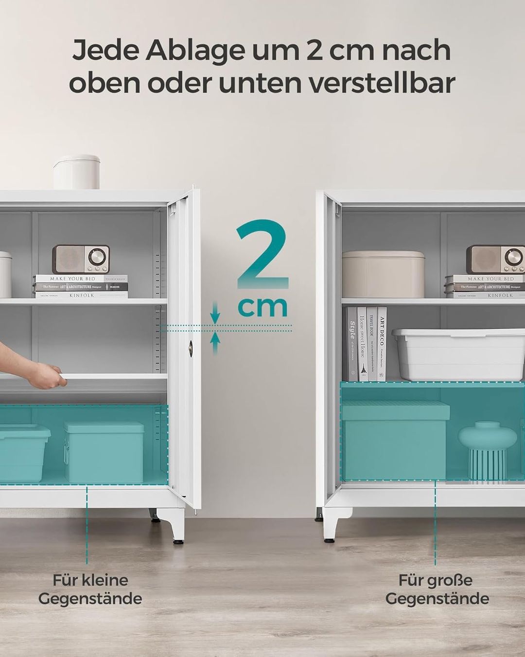 Altro materiale per ufficio: Aktenschrank mit 2 Türen Grau – Nuovo e nell'imballaggio originale da Bottighofen venduto da zaap 4
