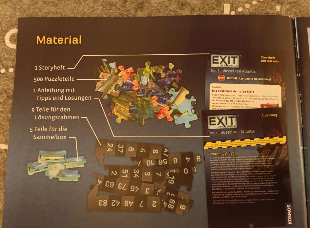 Kosmos Giochi: EXIT Puzzle 500 Teile: Der Schlüssel von Atlantis – Nuovo (secondo la descrizione) da Zweisimmen venduto da shaniinaa 1