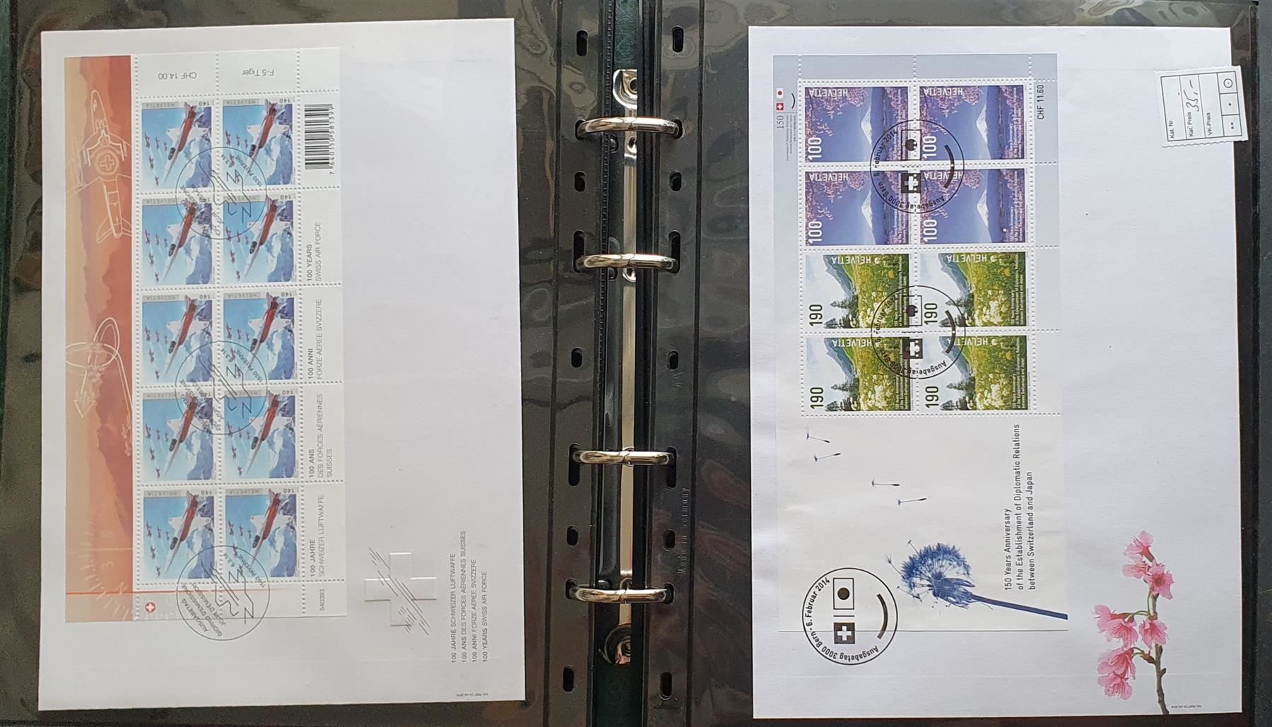 Tutti i francobolli: Kleinbogen-Sammlung auf FDC – Usato da Kreuzlingen venduto da Rschweiz1 8