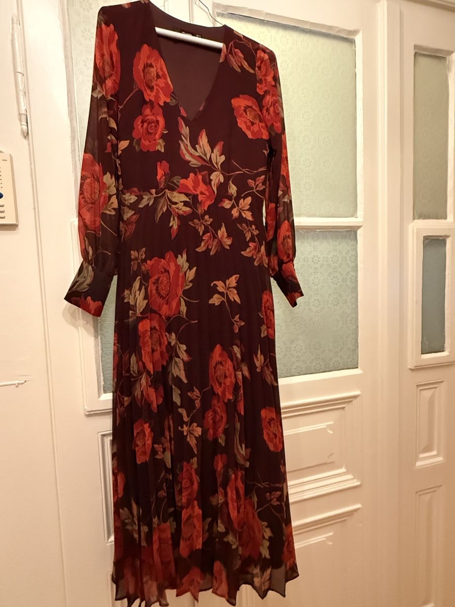 Hallhuber Vestiti: Hallhuber Kleid, Gr. 34, Blumenmuster – Nuovo (secondo la descrizione) da Zürich venduto da vkn_mb69