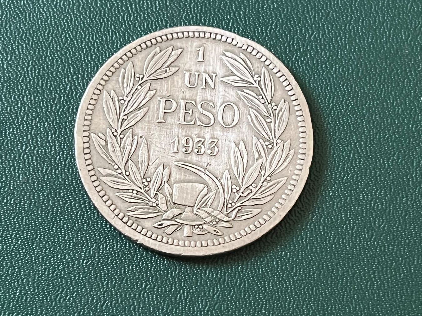 Tutti le monete: 1 UN PESO 1933 Chile Republi – Usato da Neuenhof venduto da Mastermind-73