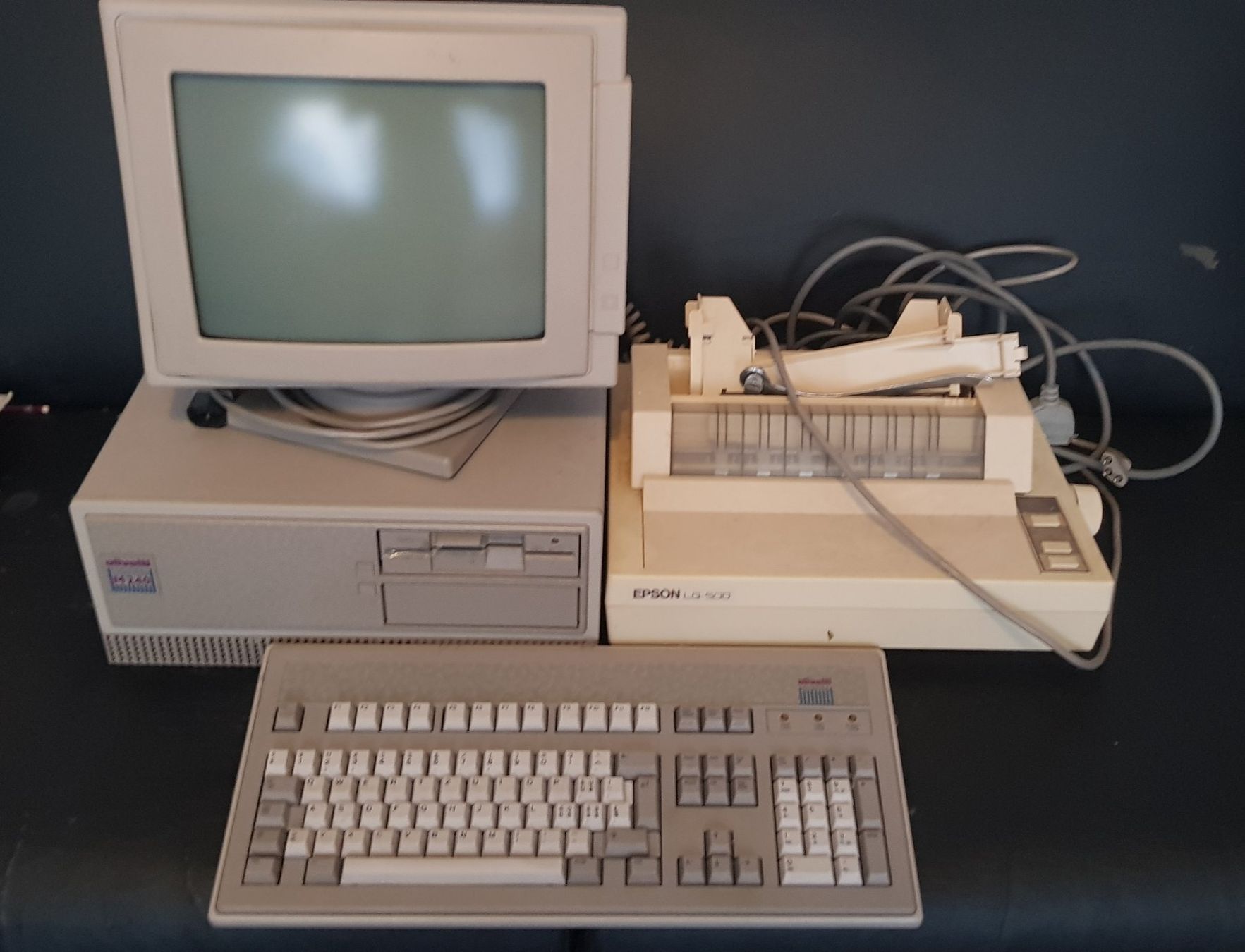 Computer vintage Olivetti M240 completo di stampante (Gebraucht) in ...
