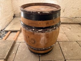 Holzfass Dekoration rustikal guter Zustand 60cm