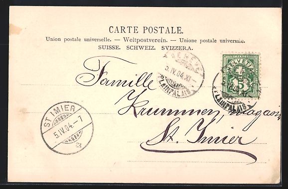 Cartoline postali: AK Genève, Victoria Hall, 1904 – Usato da Berlin venduto da bartko-reher 1