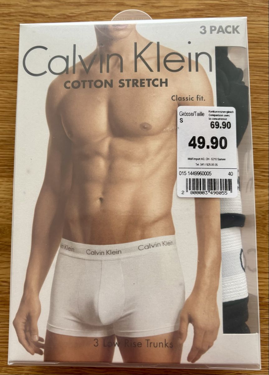 Calvin Klein Biancheria intima: Lot boxer Calvin Klein, noirs, S – Nuovo e nell'imballaggio originale da Moutier venduto da chicboutique