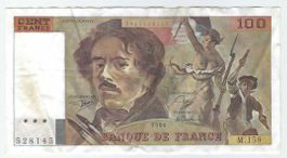 France : Billet de Cent Francs / 100 Francs Banknoten