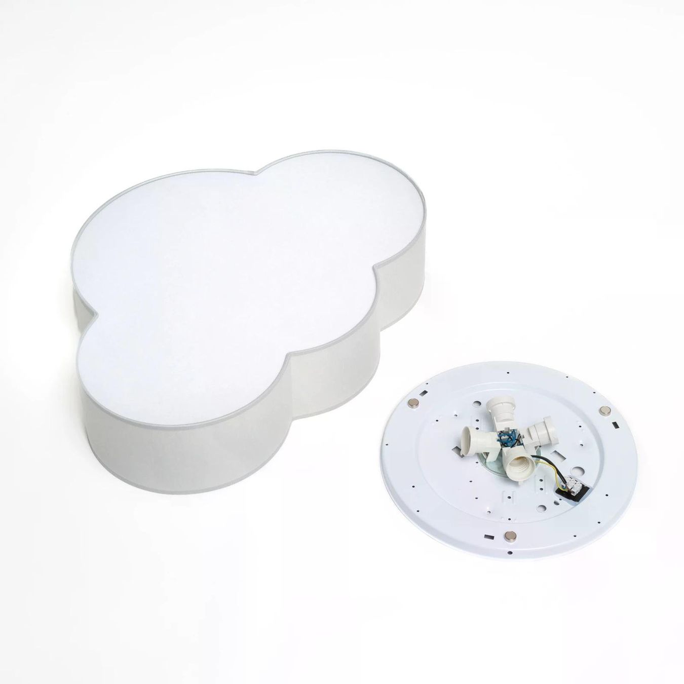 Lustres & lampes de plafonds: Deckenleuchte Cloud, weiss, 63 cm lang, Textil, Wolke, E27 – D'occasion à Allenwinden par Zuger89 3