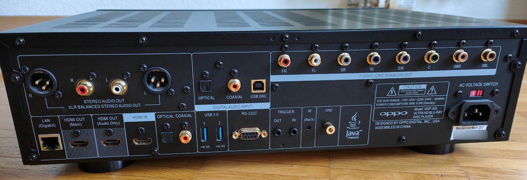 Oppo Sistemi audio & multimediali: OPPO UDP-205 CODEFREE – Usato da Wädenswil venduto da Cougar0 1