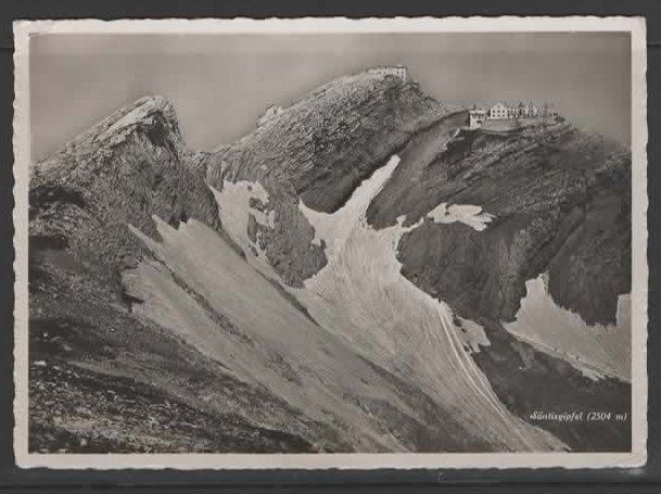 Cartes postales: SÄNTISGIPFEL - GLETSCHER   1942   N – D'occasion à Ruggell par Masescha
