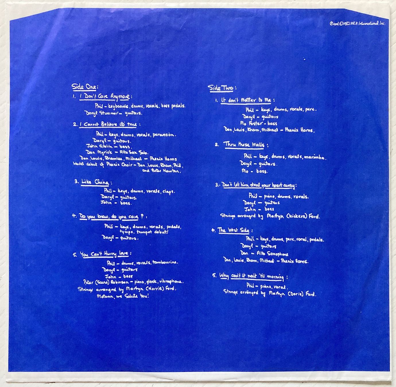 Schallplatten: GENESIS / PHIL COLLINS - HELLO, I MUST BE GOING ! – Gebraucht aus Bottens von hotter-than-hell 2