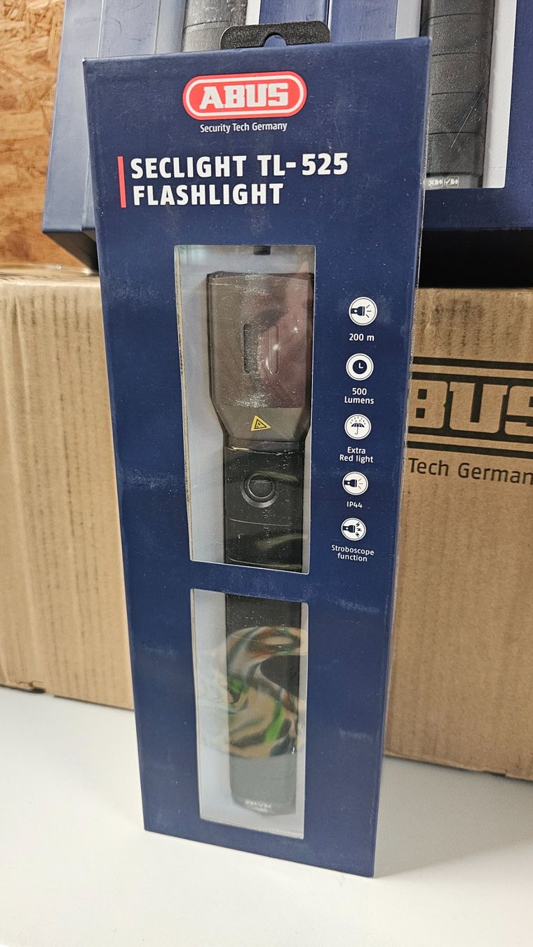 Lampade: 6 x ABUS Seclight TL-525 Taschenlampe Posten – Nuovo e nell'imballaggio originale da Koppigen venduto da Bracher_Mail-House 3