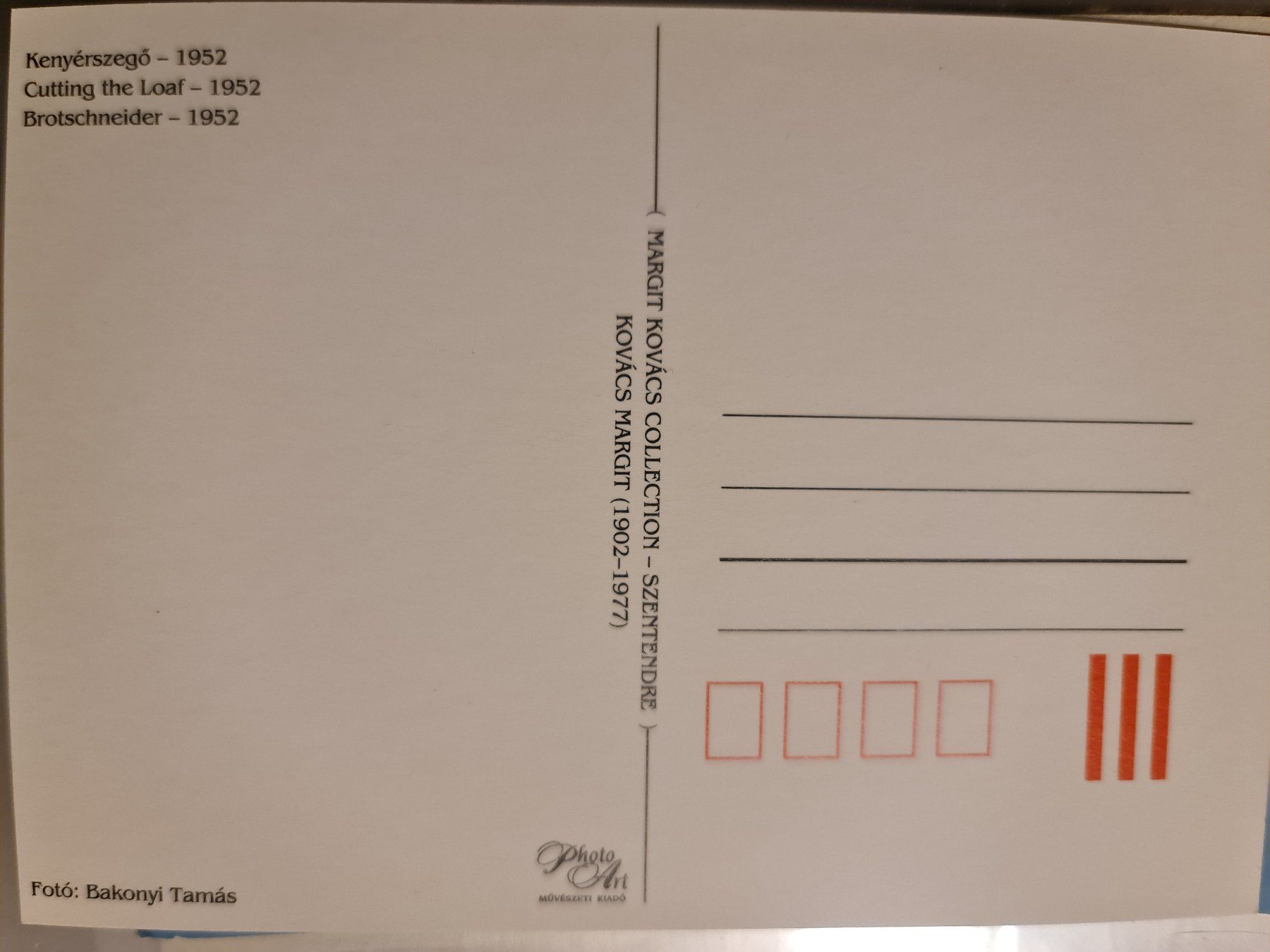 Cartoline postali: Ansichtskarte Kovacs Margit - Brotschneider 1952 – Nuovo (secondo la descrizione) da Dintikon venduto da Vexi 1