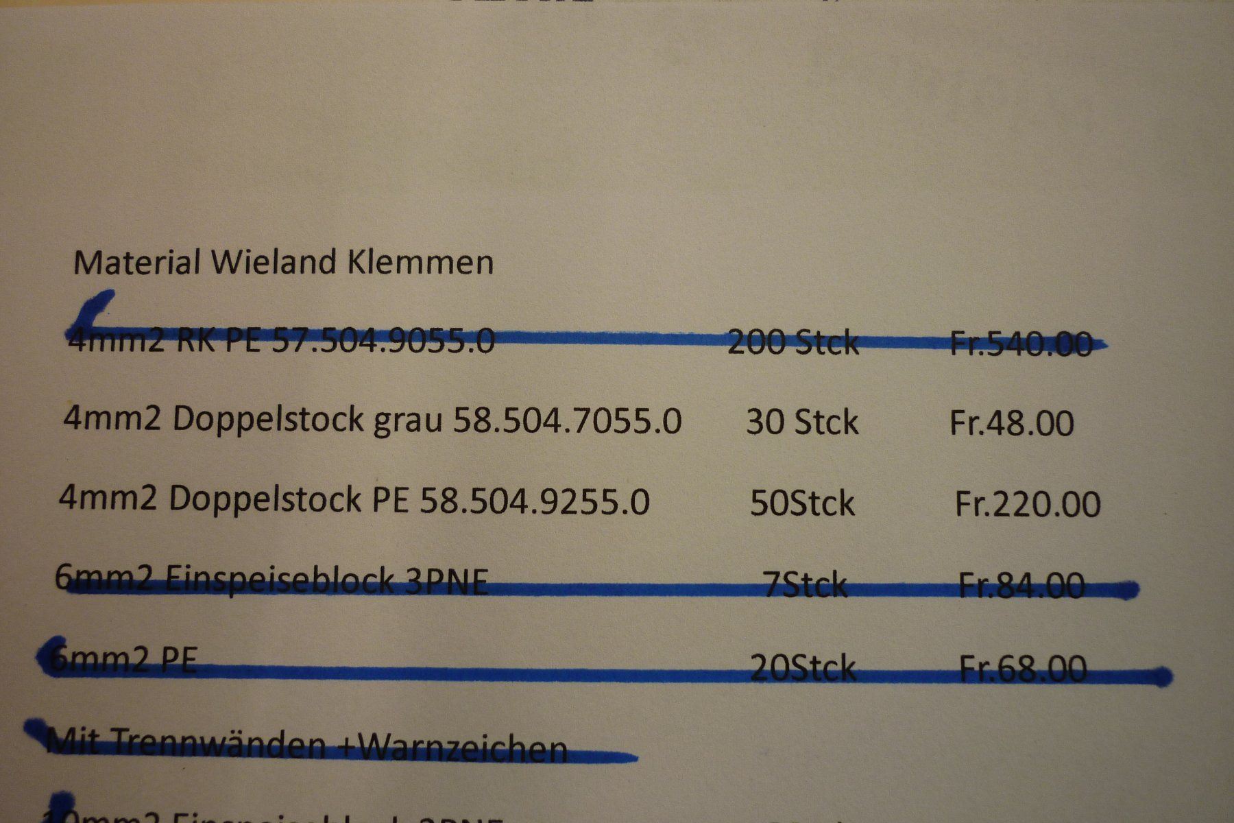Alimentazione elettrica: Klemmen Wieland – Usato da Mettmenstetten venduto da Pfupfi04 1