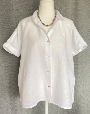 TAHARI Leinenbluse Grösse L