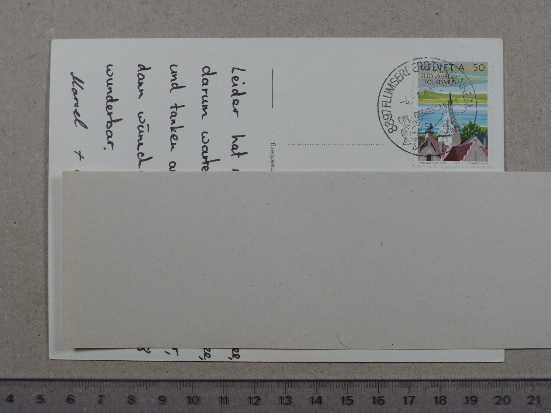 Cartoline postali: Flumserberge, 1988 – Usato da Lenzburg venduto da fh1 1