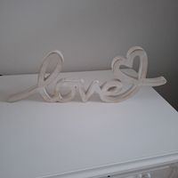 Love Schriftzug Deko Holz Shabby Chic Romantik