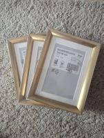 3 Bilderrahmen, gold, Silverhöjden neu