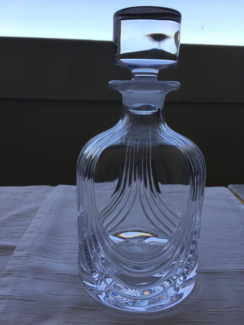 Caraffe: Kristall-Karaffe mit Brandy-Schild, , NEU – Nuovo e nell'imballaggio originale da Heerbrugg venduto da dwfg 6