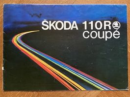 SKODA 110 R Coupé Prospekt brochure catalogue ca. 1970 1971