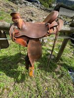 Westernsattel Echtleder, handgefertigt
